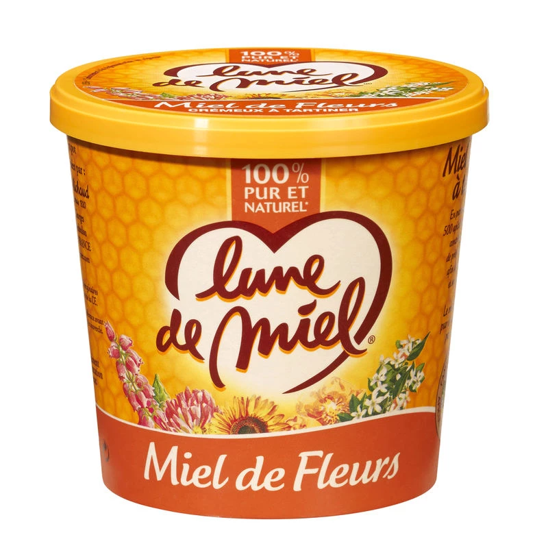 Creamy flower honey spread 750g - Lune de Miel