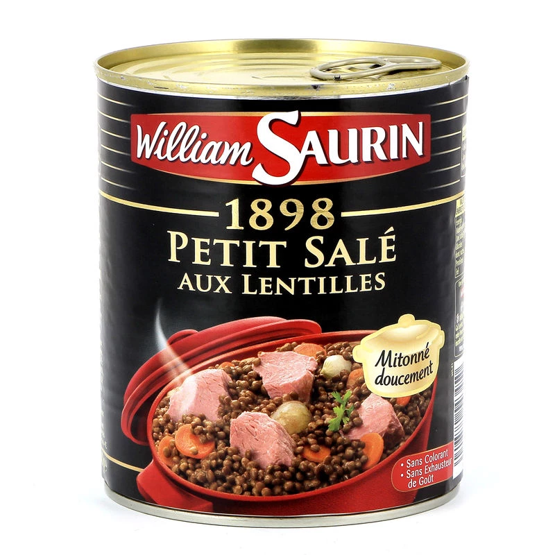 Petit Salé aux Lentilles, 840g - WILLIAM SAURIN