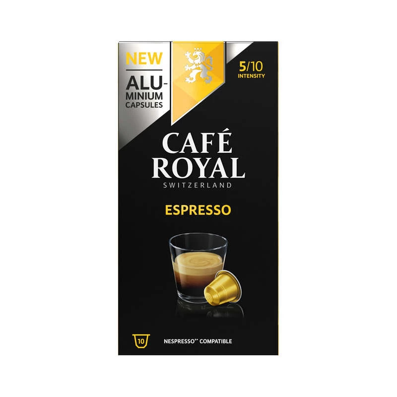 Cafécapsules Espresso CAFE ROYAL x10 52g