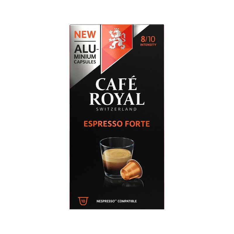 Кофейные капсулы Espresso Forte X10 52г - CAFE ROYAL