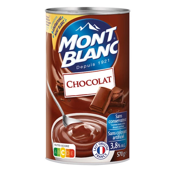 Crème dessert au chocolat 570g - MONT BLANC