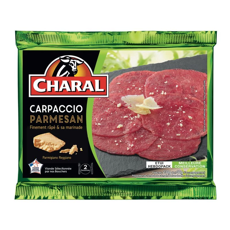 Carpaccio Buf Parmesan et Marinade, 230g - CHARAL
