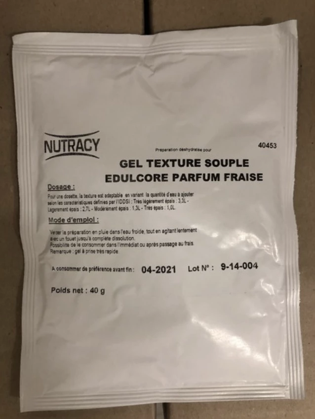 Strawberry Sweetened Gelified Water In Bag 40 G - Nutracy