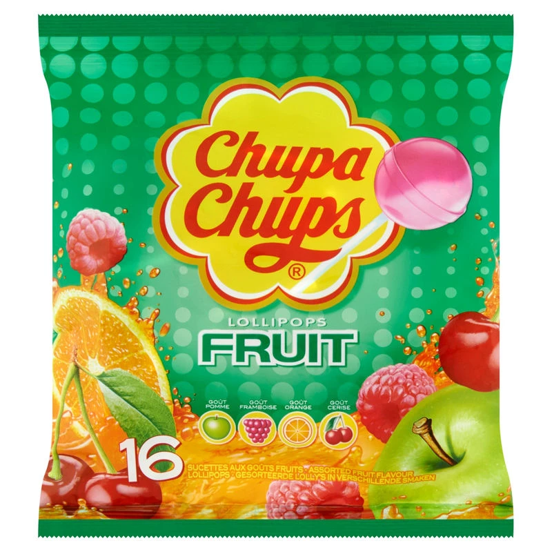 Lecca lecca al gusto di frutta x16 - CHUPA CHUPS