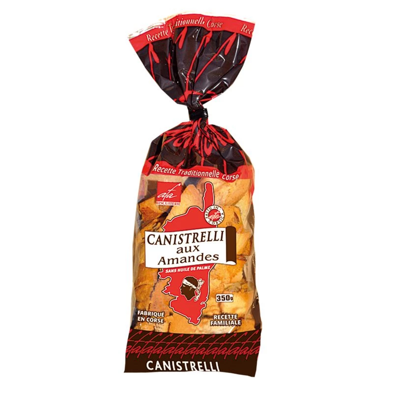 Biscuits Canistrelli aux amandes 350g - BISCUITERIE AFA