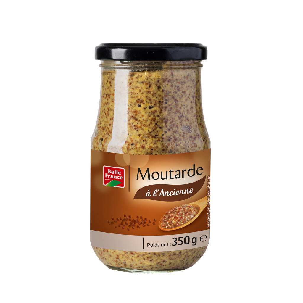 Moutarde A L'ancienne Bf Bocal 350g - BELLE FRANCE