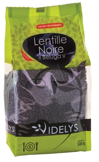 Beluga Black Lentils 500g - Videlys