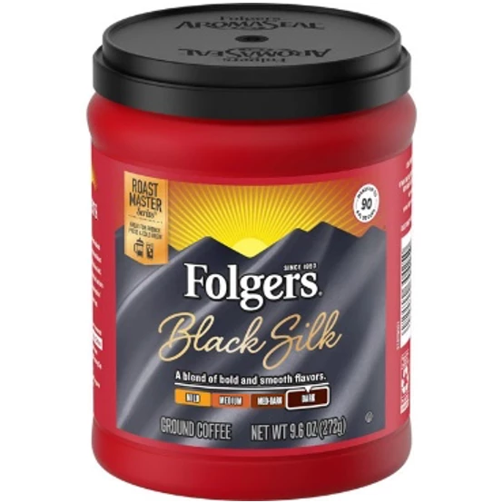 9,6 Unzen schwarze Seide - FOLGERS