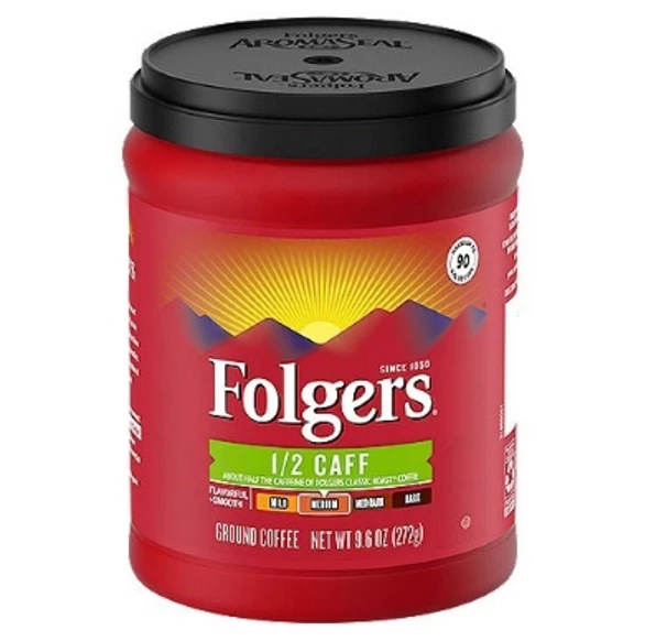 9.6 Ounce Half Caff - FOLGERS