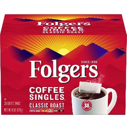 Fg 6 Oz 38 Ct Caf Singles Reg - FOLGERS