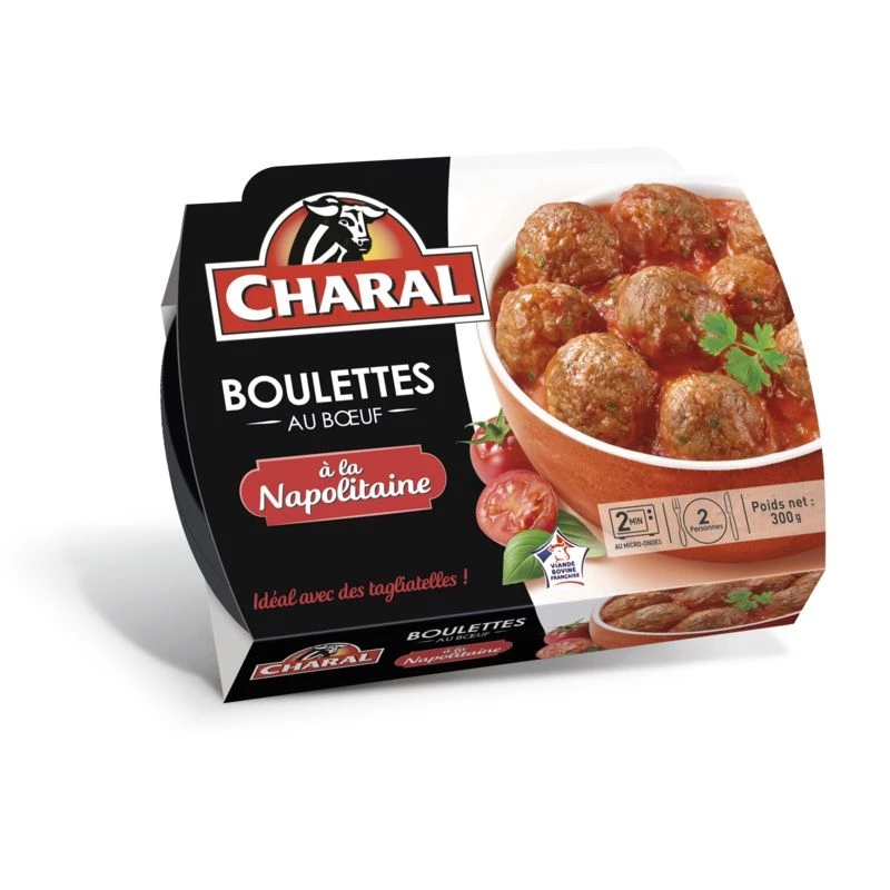 Neapolitan Beef Meatballs 300g - CHARAL