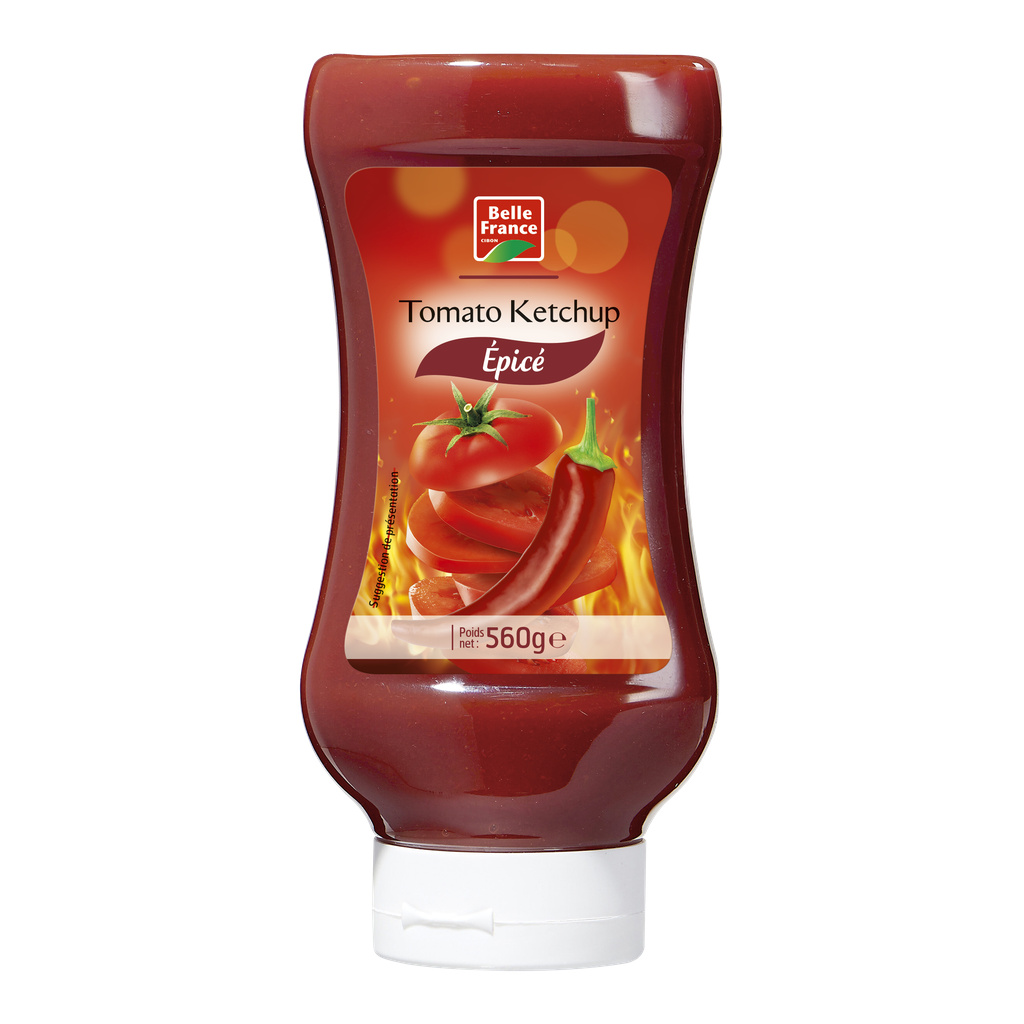 Ketchup Épicé Belle France Flacon Souple 560g - BELLE FRANCE