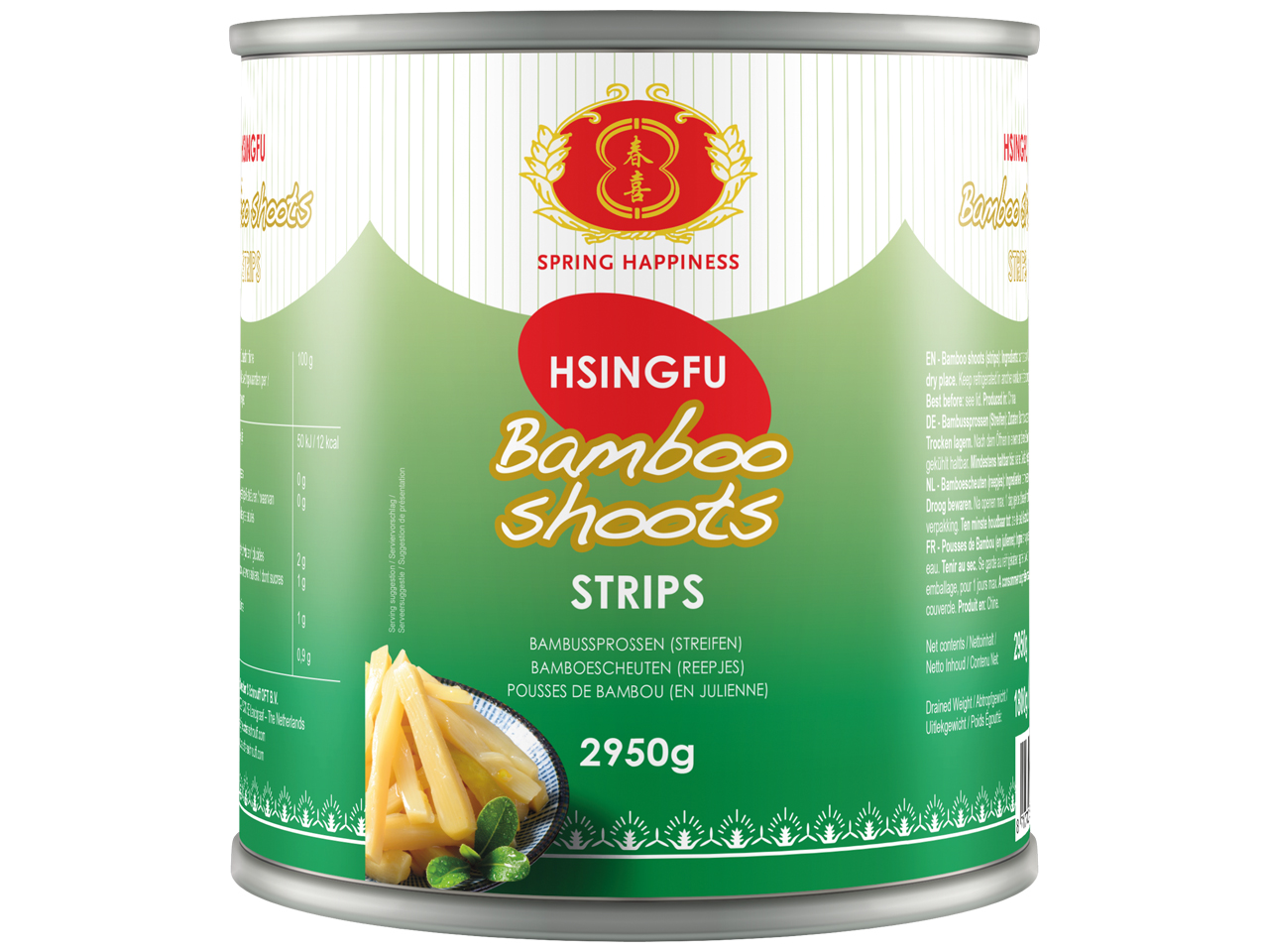 Bamboo Shoots (slats) 2.95 Kg N°26365 - Spring Happiness