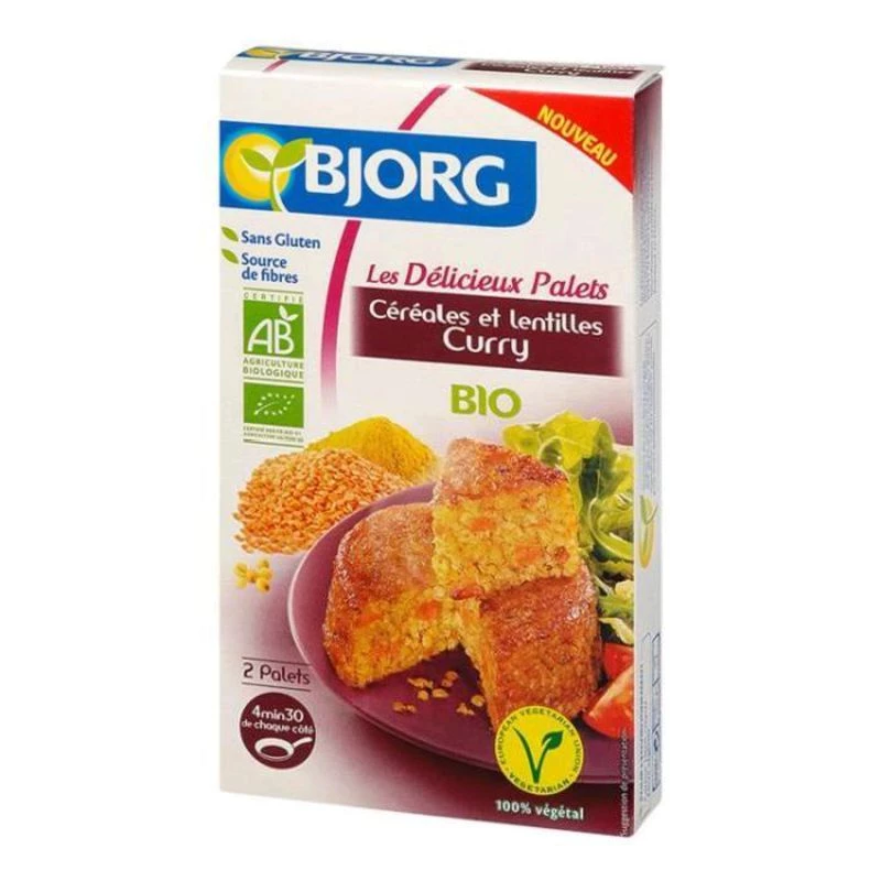 Palets Cereal Curry Bio 200g