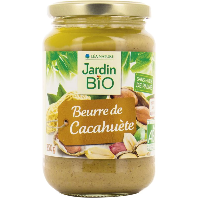 Beurre de cacahuète Bio 350g - JARDIN Bio