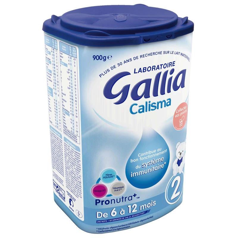 Lait en poudre Calisma 2ème âge 900g - GALLIA