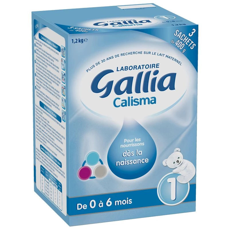 Lait en poudre Calisma 1er âge 3x400g - GALLIA
