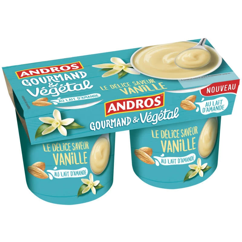 Andros Delice Vanille 2x120g