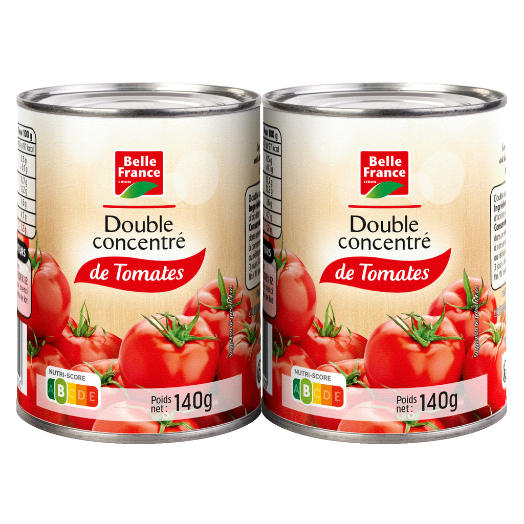 Bf Double Concentré De Tomates 2x140g - BELLE FRANCE