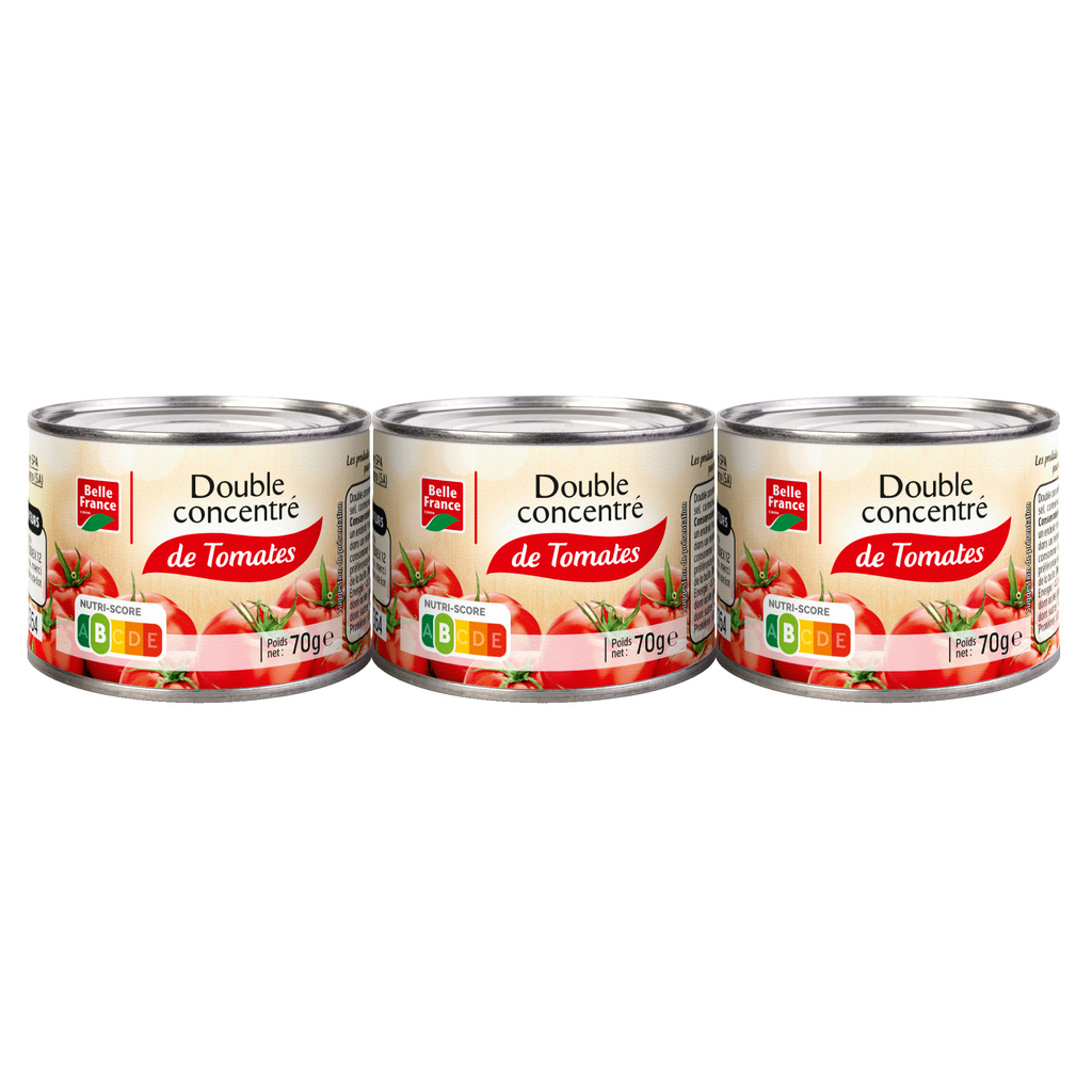 Bf Double Concentré De Tomates 3x70g - BELLE FRANCE