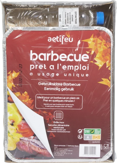Barbecue con carbone usa e getta per uso singolo pronto per l'uso - Actifeu