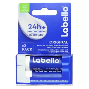 Son dưỡng môi dưỡng ẩm Stick Original Natural Oils Duo 2x4,8g - Labello