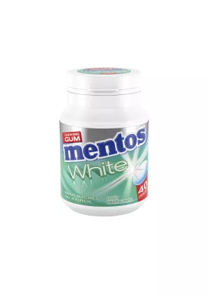 Chicle Blanco Sabor Menta Sin Azúcares X40 - MENTOS