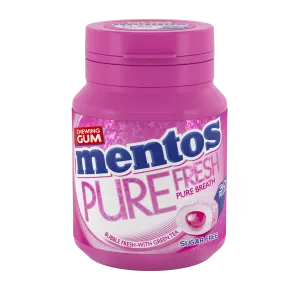 Chewing gum pure fresh goût bubble fresh sans sucres x30 - MENTOS