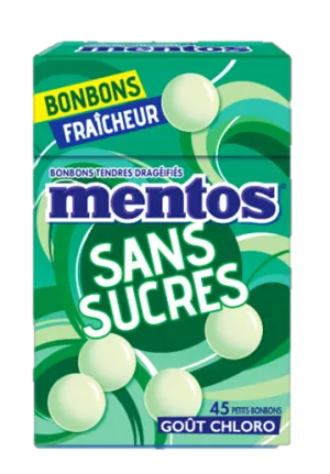 Doces Frescos Sem Açúcar Sabor Clorofila; x45 - MENTOS
