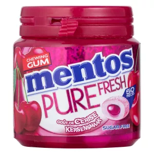 علكة نقية بنكهة الكرز الطازجة بدون سكريات X50 - MENTOS