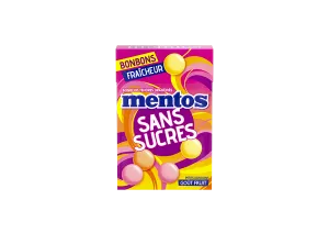 Caramelle fresche senza zucchero al gusto di frutta; x45 - MENTOS