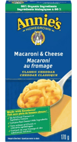 Mac Cheese cổ điển Cheddar, 170g x12 - ANNIE'S