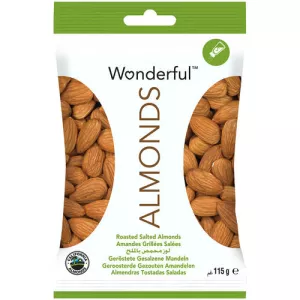 Mandorle grigliate salata 115g - Wonderful