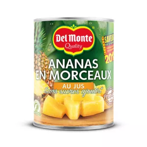 Ananas en morceaux au Jus 560g - DEL MONTE