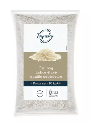 Riz  Long Indica Etuve Sac 10kg - Toquelia