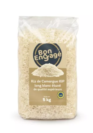 Рис Камарг пропаренный длинный в пакетике 5 кг - BON & ENGAGÉ