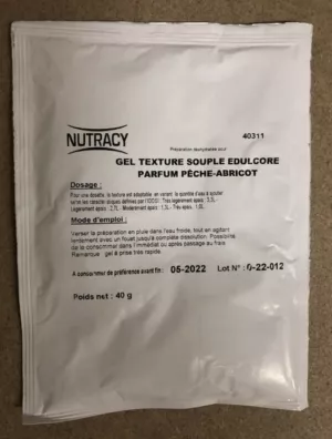 मीठा आड़ू-खुबानी जेलीफाइड पानी पाउच 40 ग्राम में - Nutracy