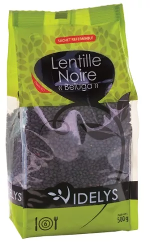 Lentilhas Pretas Beluga 500g - Videlys