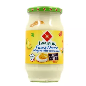 きめ細かくまろやかなマヨネーズ マスタードなし 475g -  LESIEUR