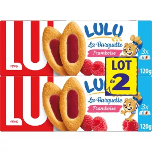 Печенье La Barquette с малиной 2х120г - LU