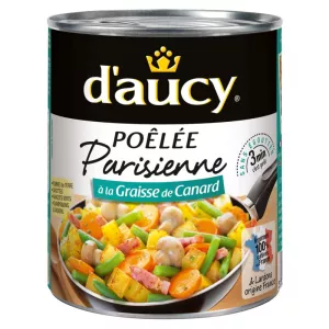 Vegetales cocidos con sartén parisino la caja de 290 g -  D'AUCY