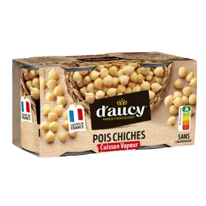 Steamed Chickpeas; 2X130g - D'AUCY