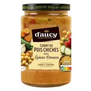 Chickpea Curry with Sweet Spices 380g - D'aucy