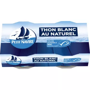 Натуральный белый тунец, 2x56g - PETIT NAVIRE