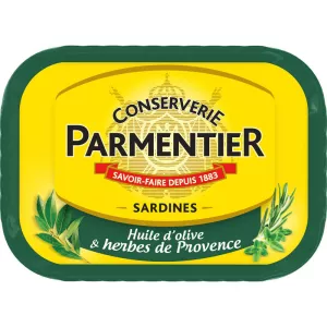 Sardinen in Olivenöl und Kräutern der Provence, 135g - PARMENTIER
