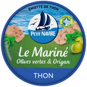 Émietté Thon le Mariné Olive Verte Origan - Petit NAVIRE