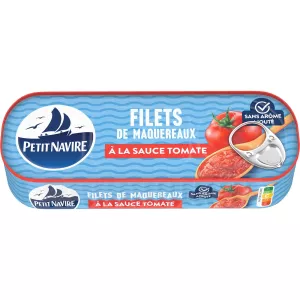 شباك الماكريل مع صلصة الطماطم 169G - Petit Navire