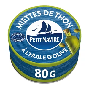 Miettes de Thon Huile d'Olive Vierge Extra 80g - PETIT NAVIRE