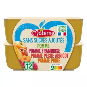 Panashed Compote Scents 4 bila sukari imeongezwa 12x100g - MATERNE