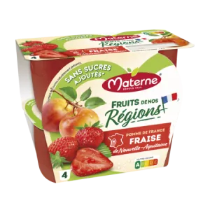 4x100 ग्राम एफडीआर मातृ स्ट्रॉबेरी - MATERNE
